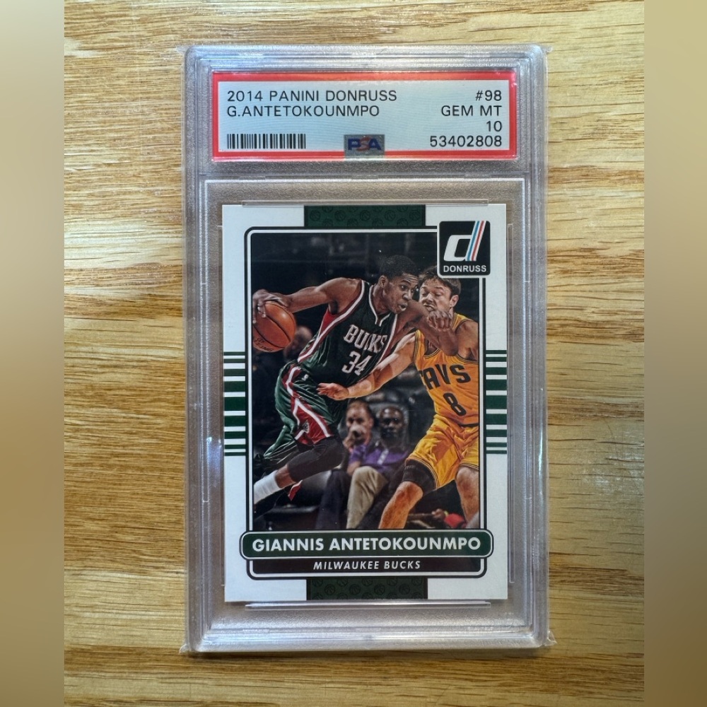 2014-15 Giannis Antetokounmpo 2ND YEAR Donruss Base #98 Bucks PSA 10 GEM MINT